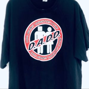 DAD AGAINST DAUGHTERS DATING BLACK  T-shirt 2XL Fathers Day Humor